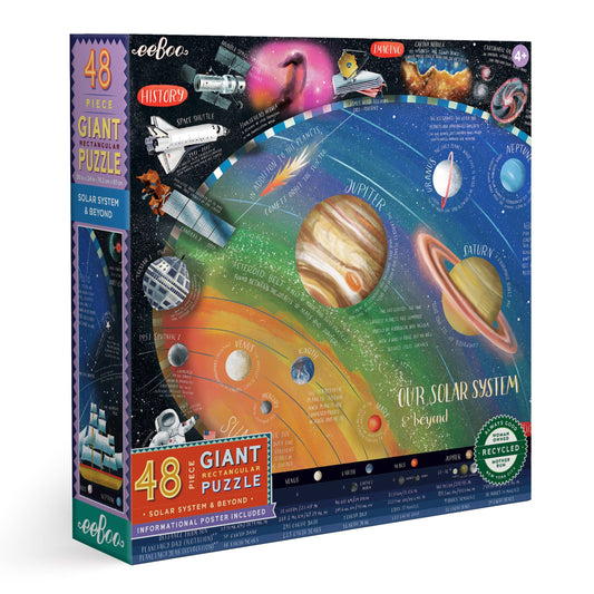 eeBoo - Solar System & Beyond 48 Piece Giant Puzzle