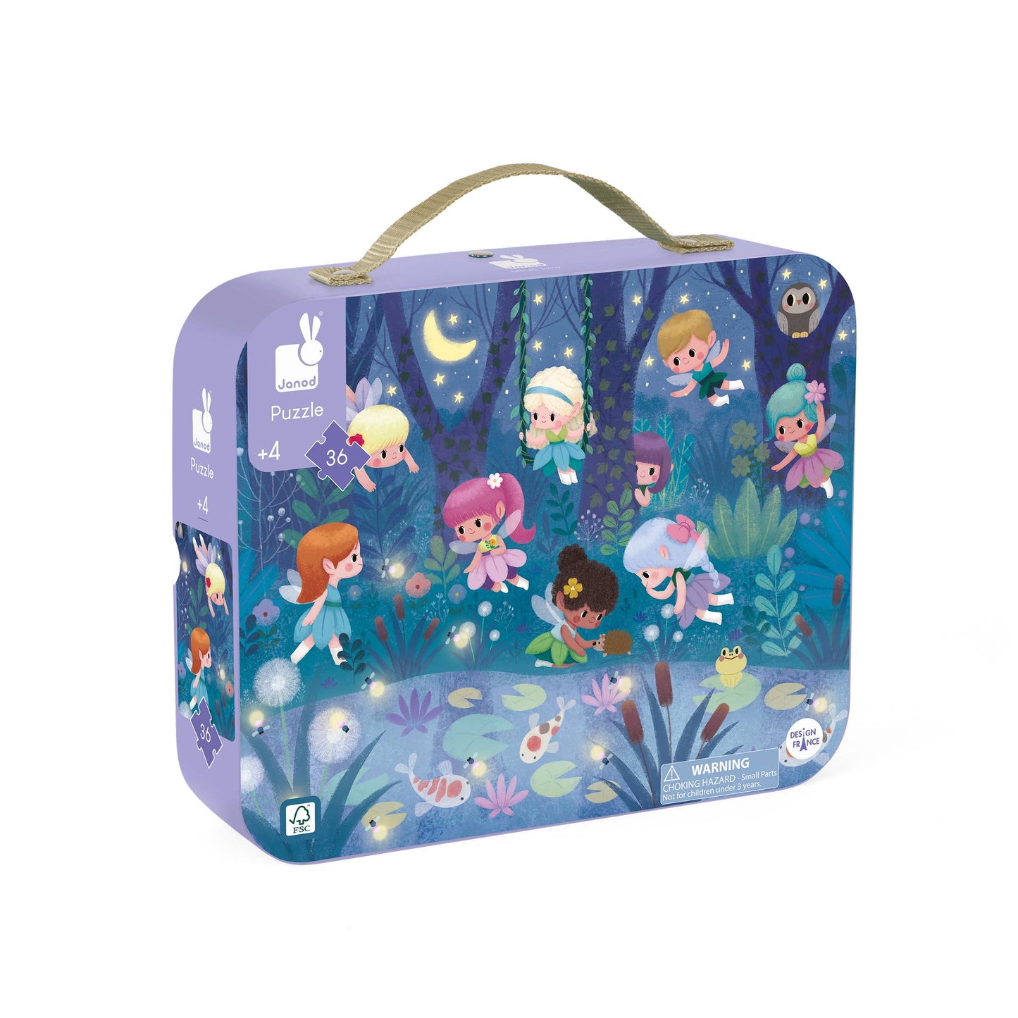 Janod - Puzzle - Fairies & Waterlilies - 36 Pcs