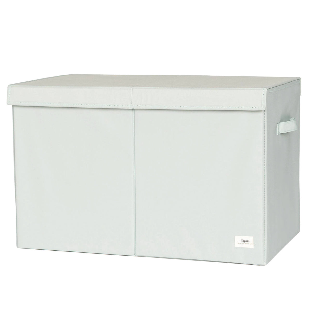 3 Sprouts - Recycled Fabric Folding Chest - Solid Colors: Light Gray