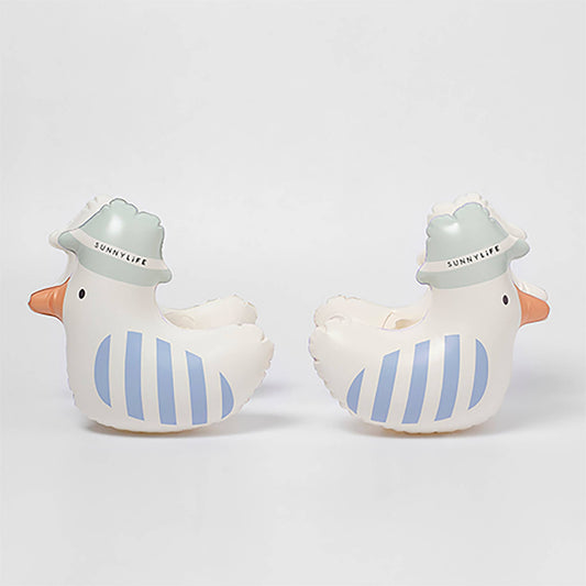 Sunnylife - Kids Inflatable Arm Bands Sid the Seagull Blue Stripe
