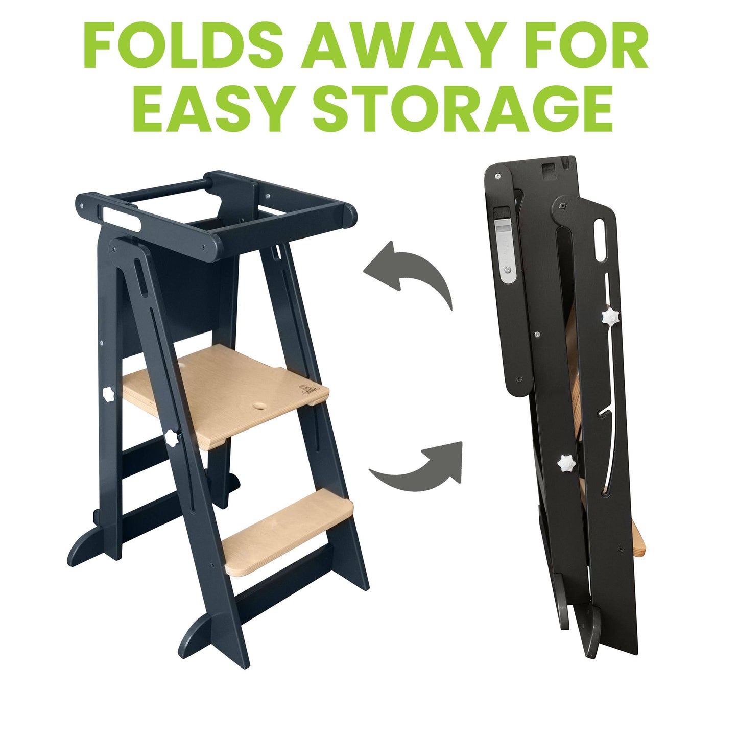 Little Partners - Learn 'N Fold Learning Tower® Toddler Tower: Natural