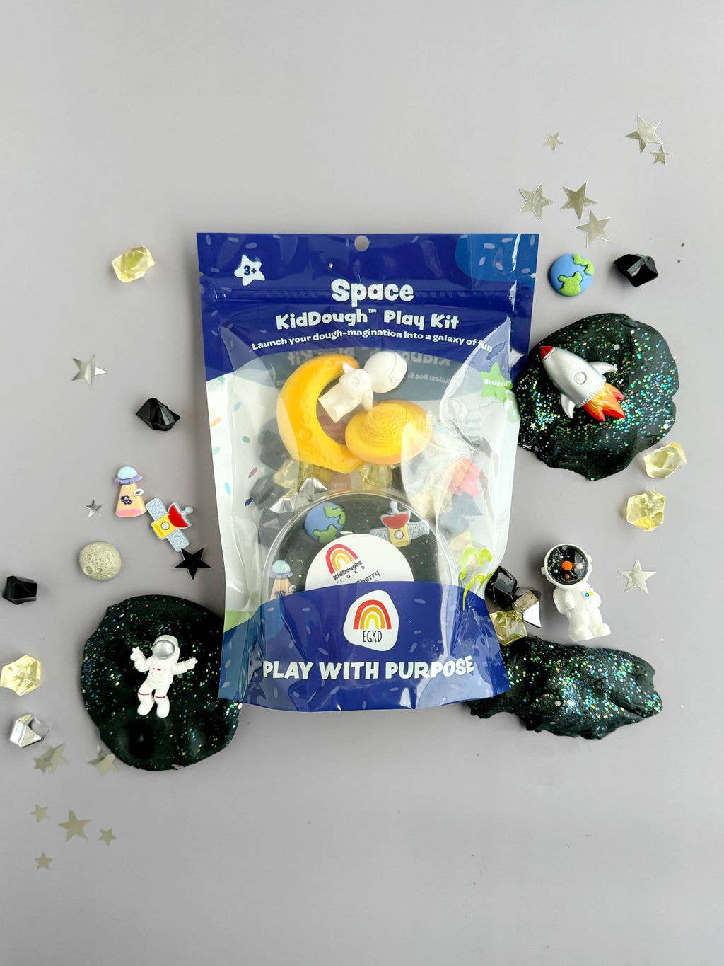 Earth Grown KidDoughs (KidDoughs by EGKD) - Space KidDough Play Kit