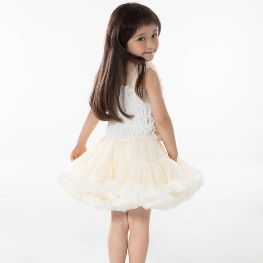 Petite Hailey - Tutu Ombre Dress: Ivory / 1-2