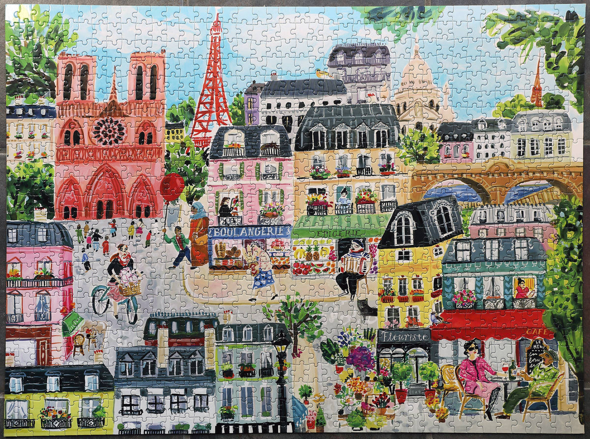 eeBoo - Paris in a Day 1000 Piece Puzzle