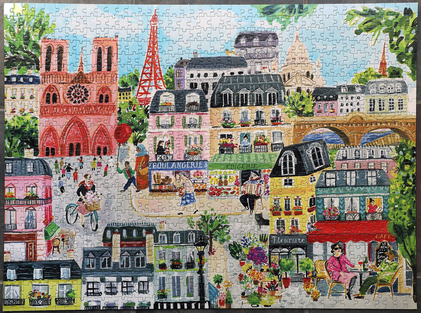 eeBoo - Paris in a Day 1000 Piece Puzzle