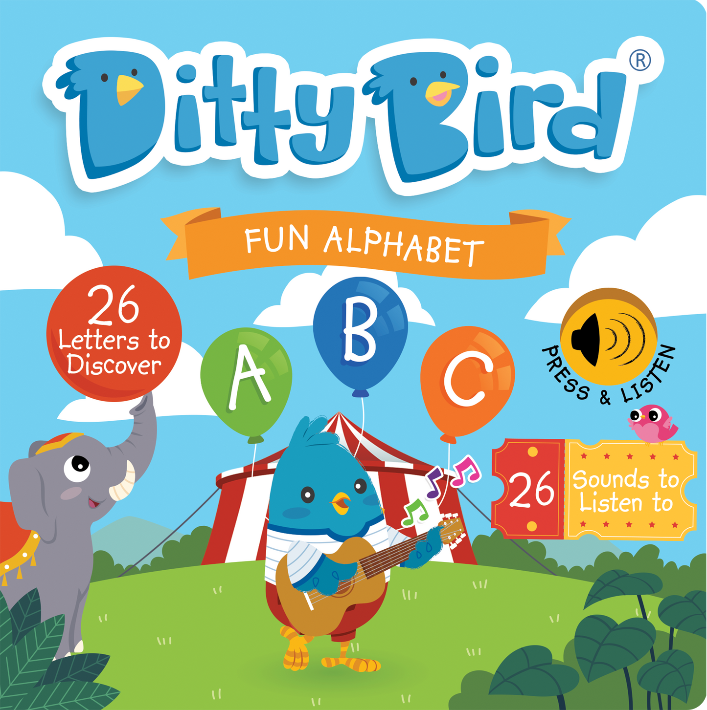 Ditty Bird - NEW | Fun Alphabet | ABC Song | Ditty Bird Baby Sound Book