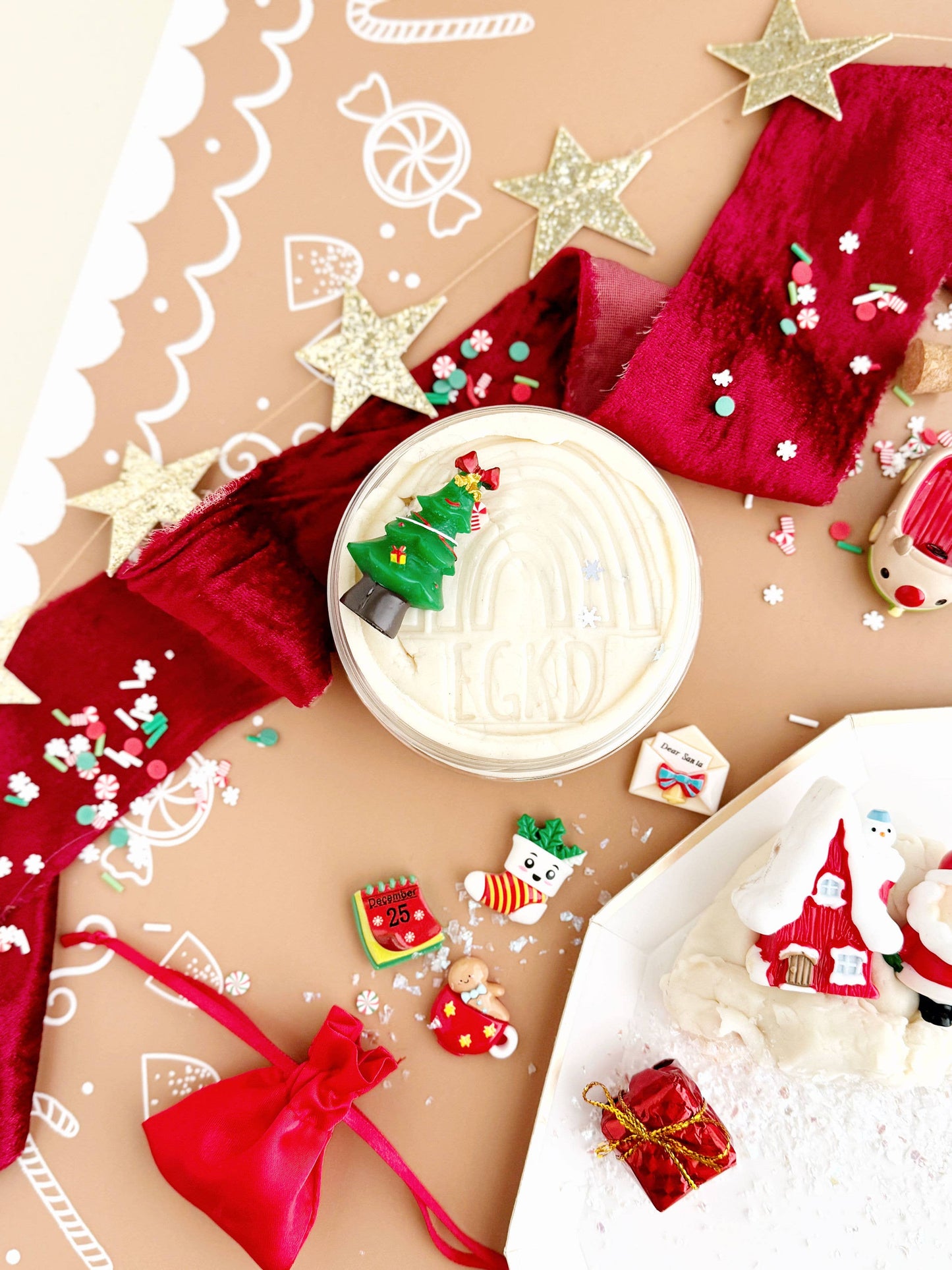 Earth Grown KidDoughs (KidDoughs by EGKD) - Santa's Cottage KidDough Play Kit