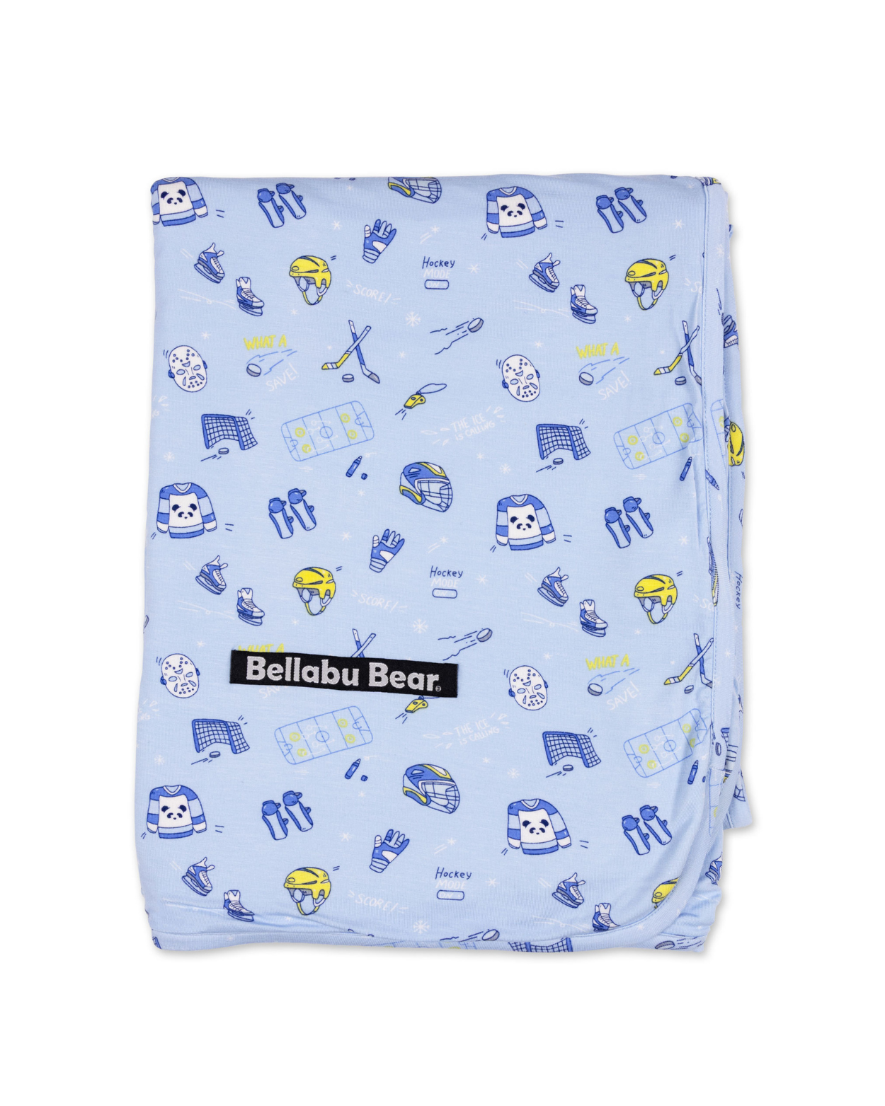 Bellabu Bear - Hockey Bamboo Blanket: 45 x 60 in