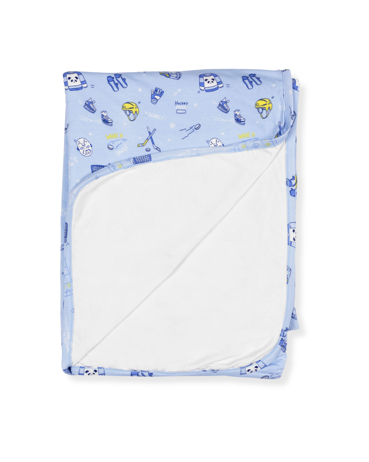 Bellabu Bear - Hockey Bamboo Blanket: 45 x 60 in