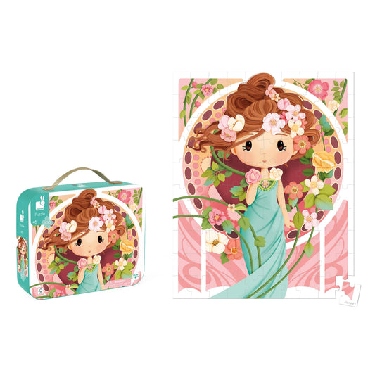 Janod - Puzzle - Inspired by Mucha - 100 Pcs