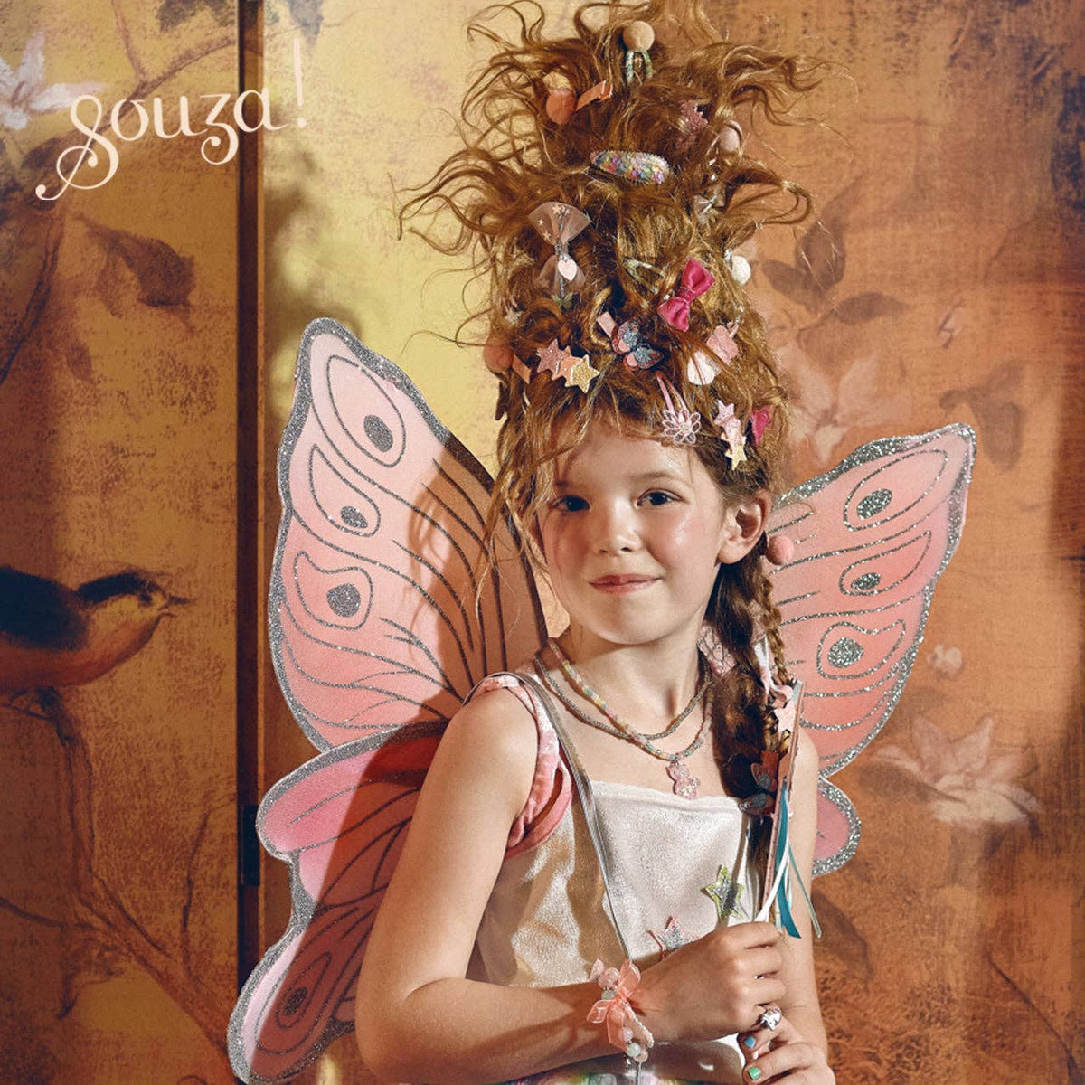 Speedy Monkey - Louanne Fairy Costume – Dress and Wings Set (3 sizes): 5-7 years