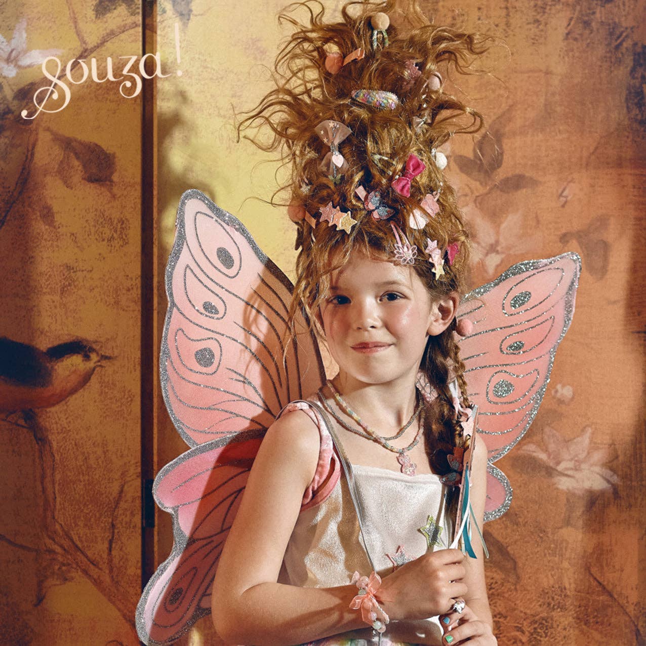 Speedy Monkey - Louanne Fairy Costume – Dress and Wings Set (3 sizes): 5-7 years