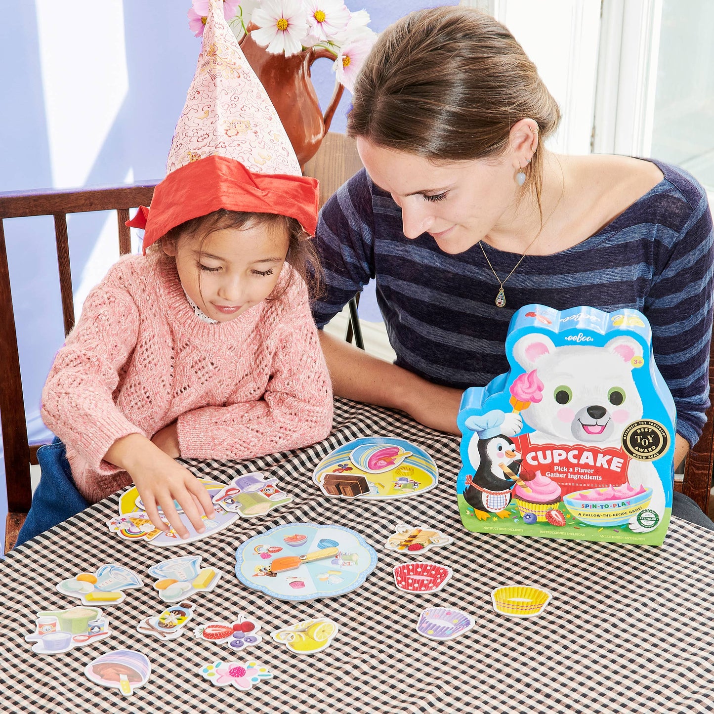 eeBoo - Cupcake Shaped Spinner Game