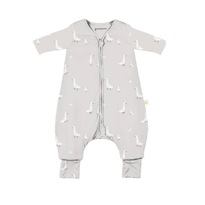 gunamuna - FW25 LONG SLEEVE FOOTIE SLEEP BAG: Woof / 12-18M / 2.5