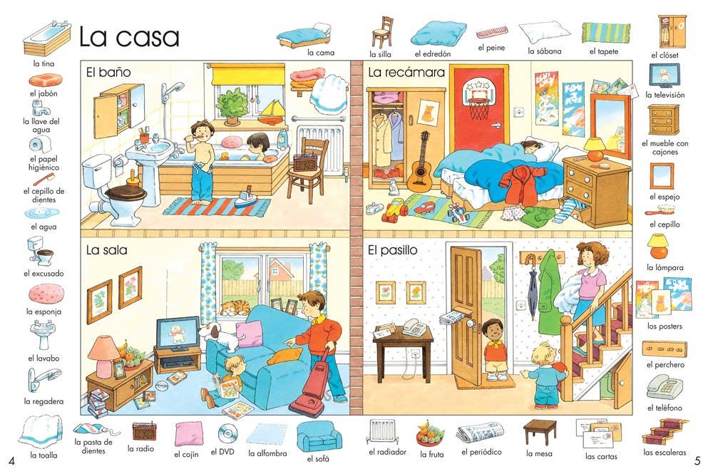 HarperCollins - First Thousand Words In Spanish : Usborne