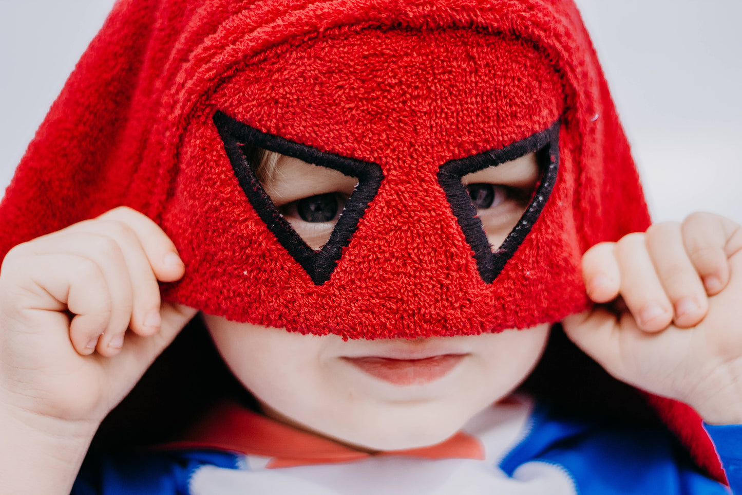 Yikes Twins - Superhero Hooded Towel for toddlers ages 2 to 8 years old