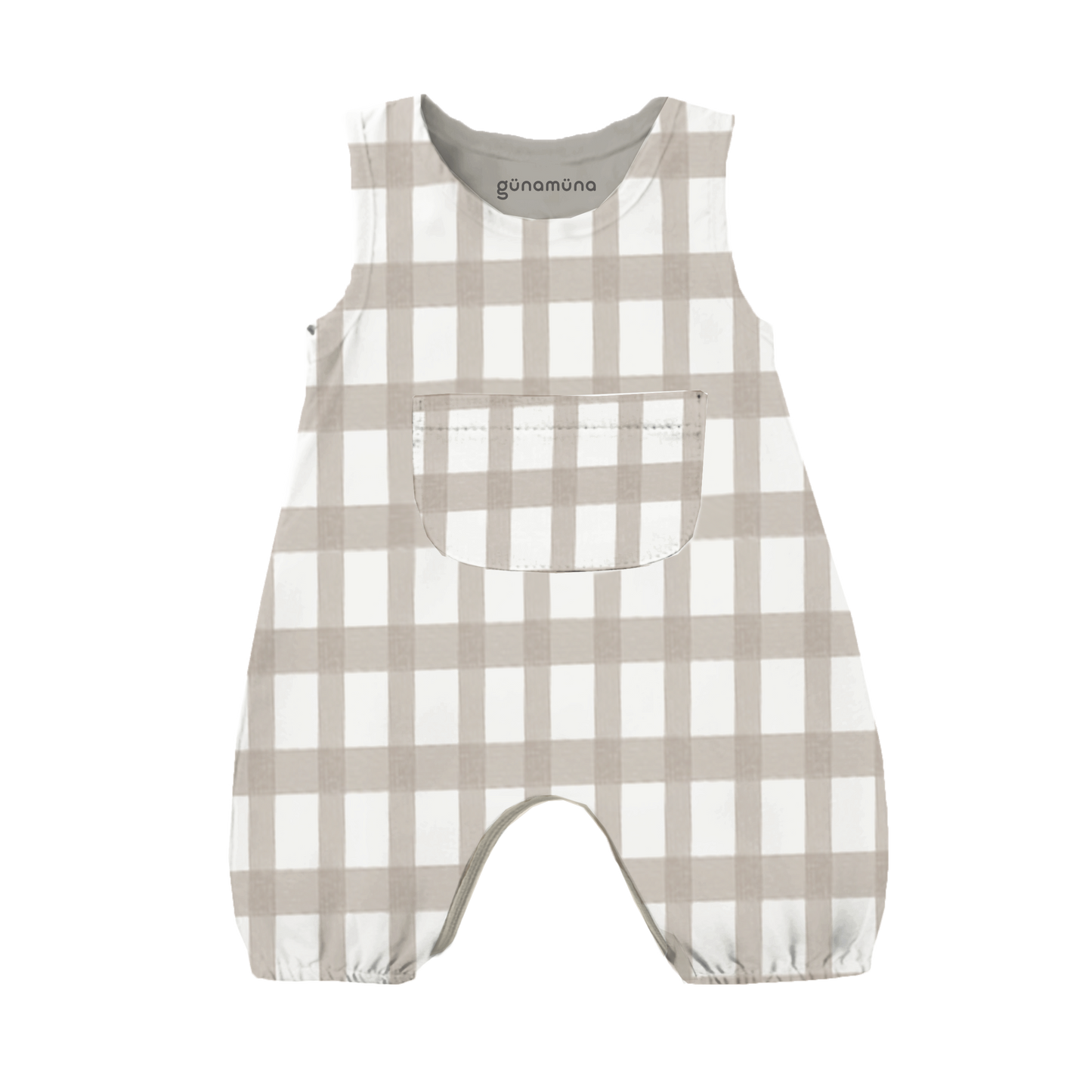 gunamuna - SS24 POCKET ROMPER: 12-18months / sweetheart