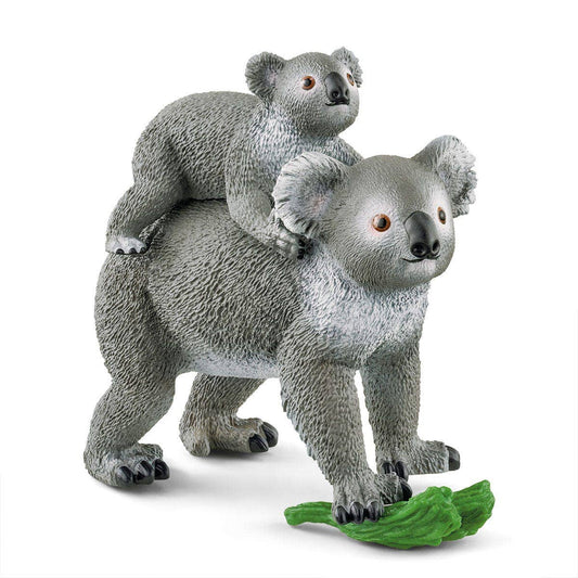 Schleich - Koala Mother With Baby Wild Animals Playset