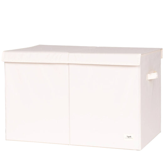 3 Sprouts - Recycled Fabric Folding Chest - Solid Colors: Cream