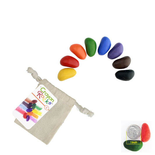 Crayon Rocks - 8 Colors in a Muslin Bag