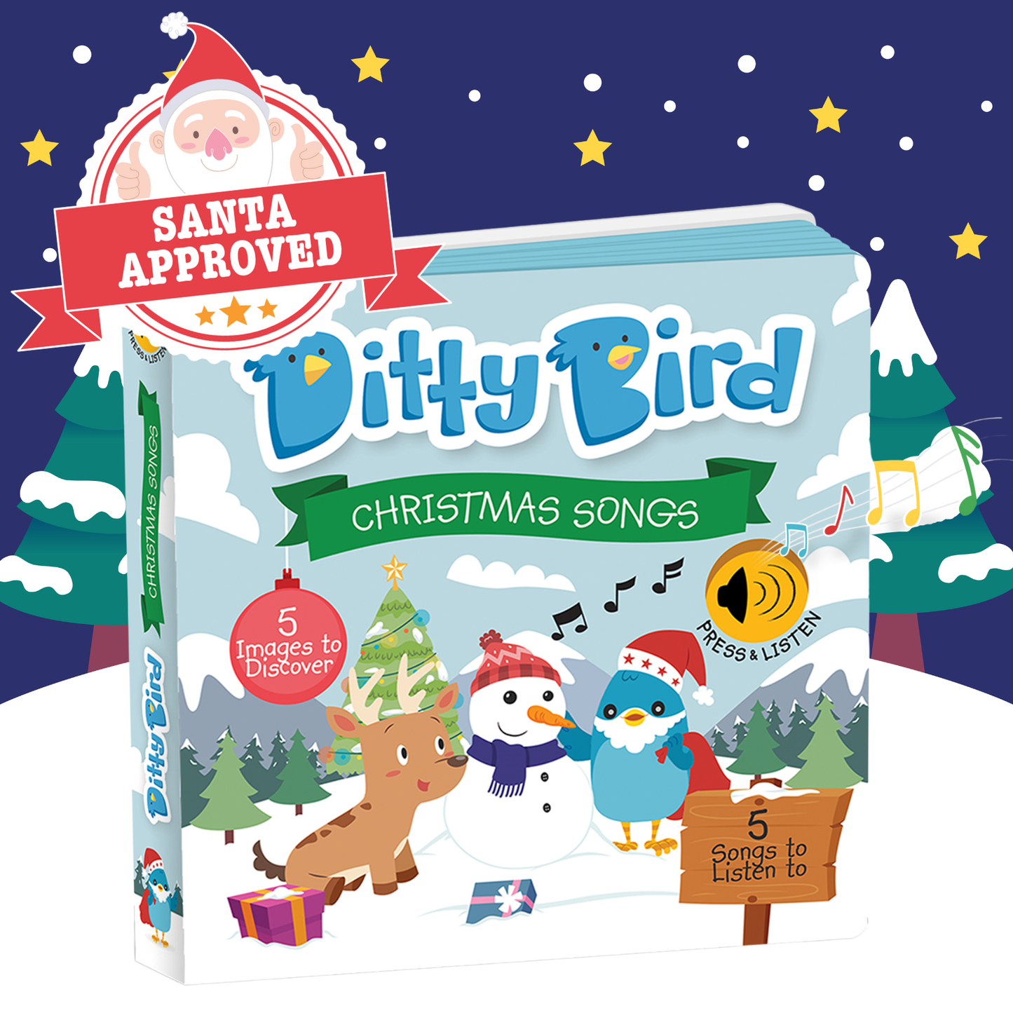 Ditty Bird - Ditty Bird Baby Books Christmas songs - Stocking stuffer