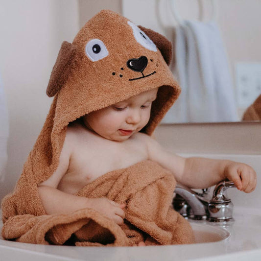 Yikes Twins - Dog hooded towel for toddlers ages 2 to 8 years old