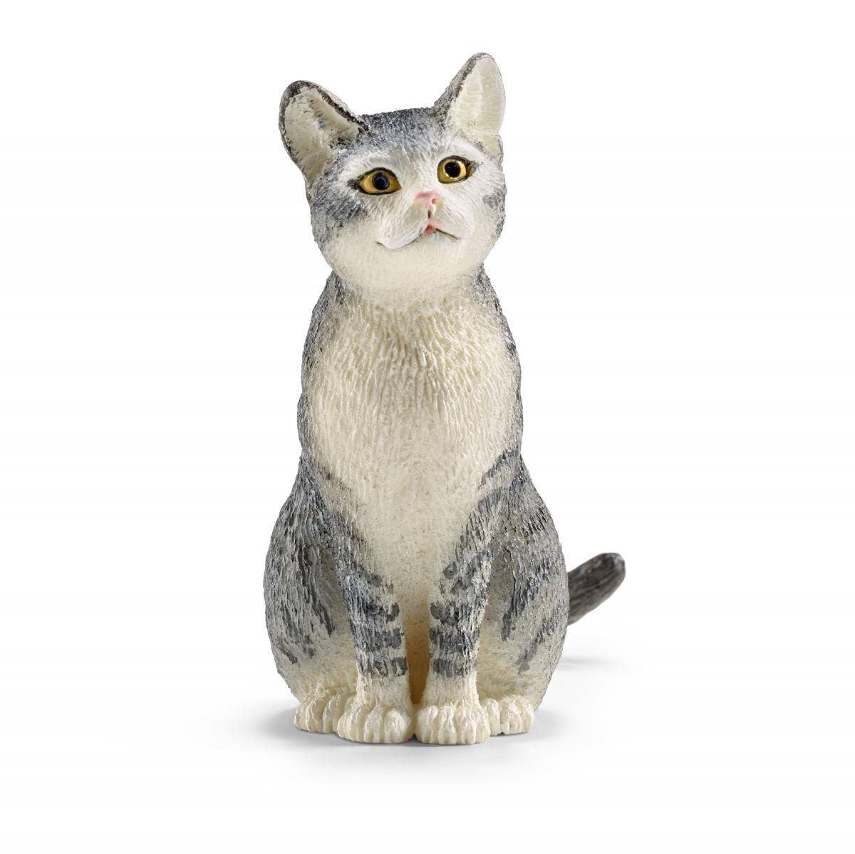 Schleich - Cat, Sitting Farm Animal Toy