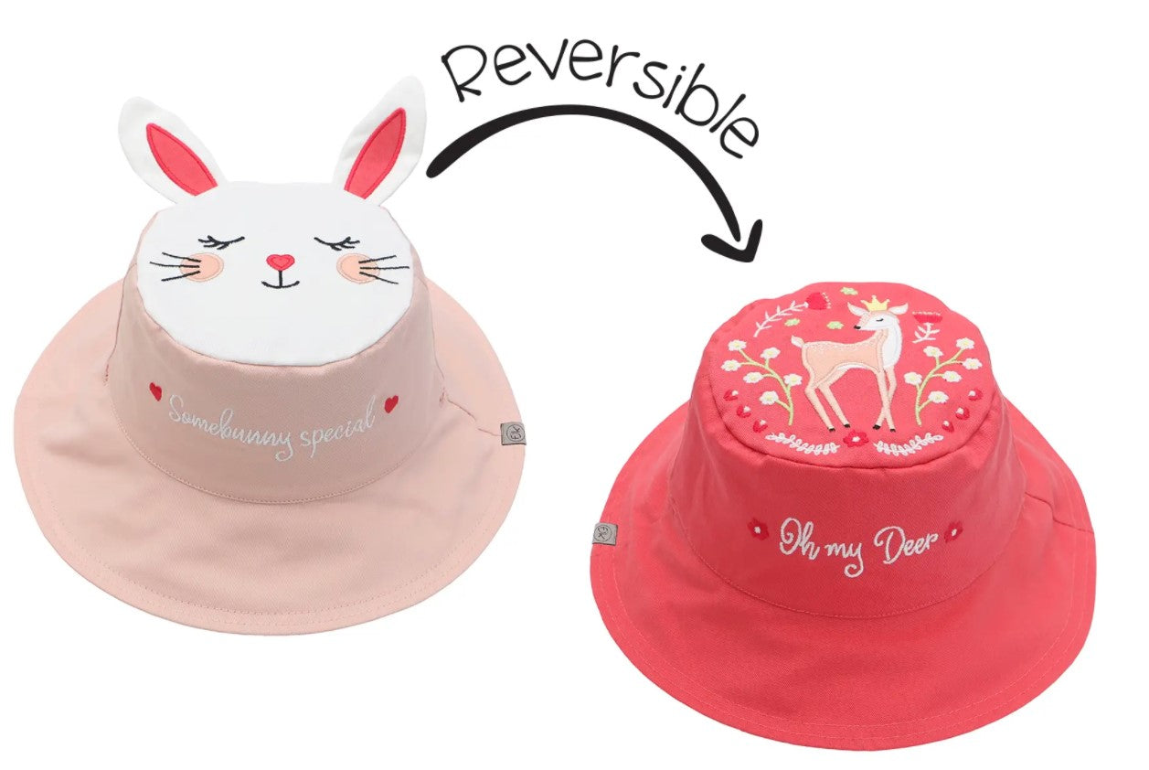 Kids UPF50+ Sun Hat - Bunny/Deer