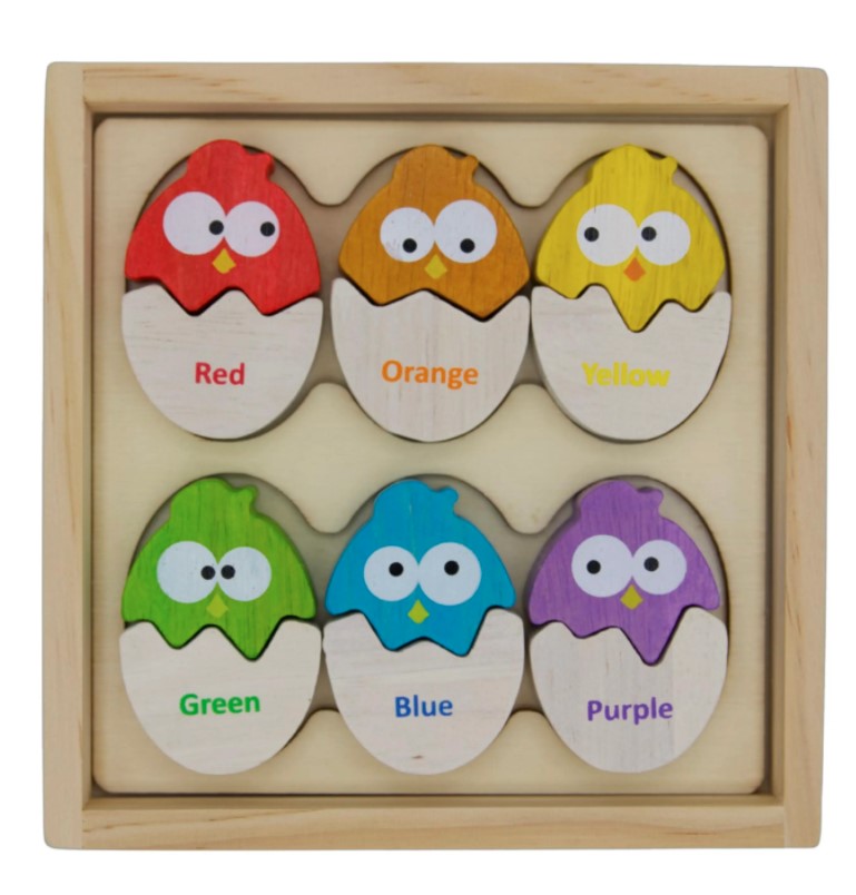 Color 'N Eggs - Bilingual Matching Puzzle