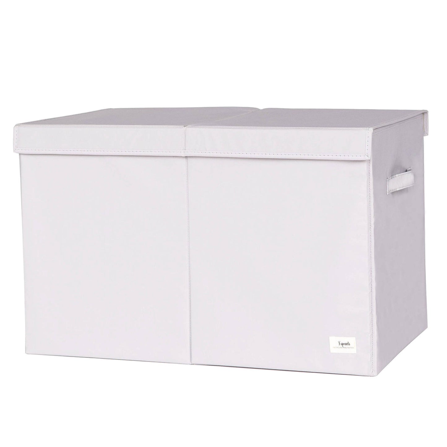 3 Sprouts - Recycled Fabric Folding Chest - Solid Colors: Light Gray