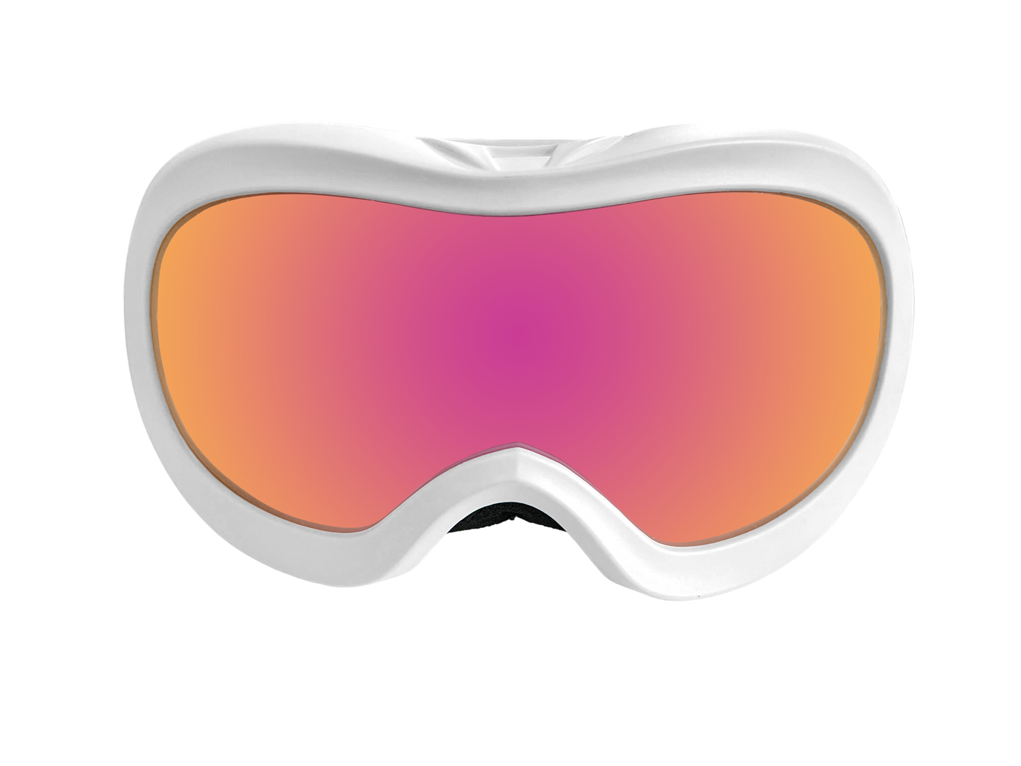 Babiators - Babiators White and Pink Mirrored Kids Ski Goggles