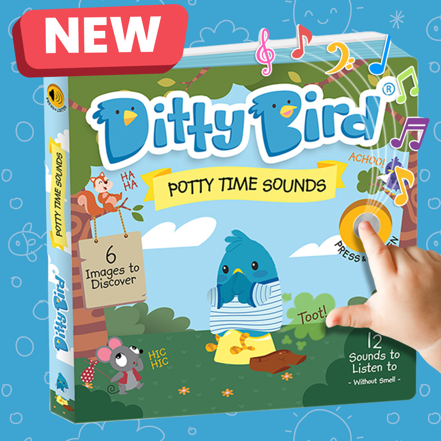 Ditty Bird - NEW | Potty Time Sounds | Ditty Bird Baby Sound Book