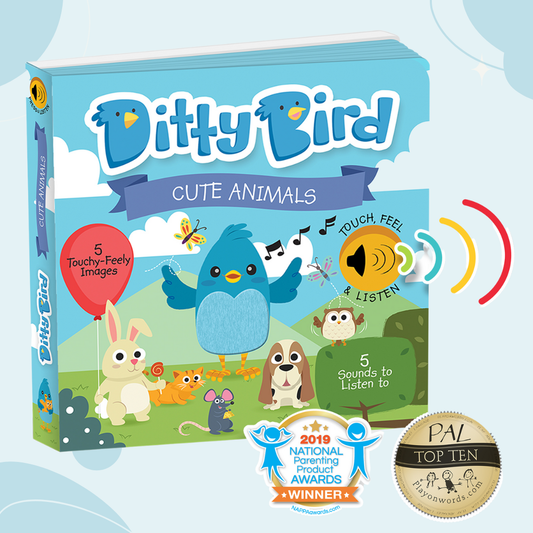 Ditty Bird - Ditty Bird First Sensory Book Montessori Method Cute Animals