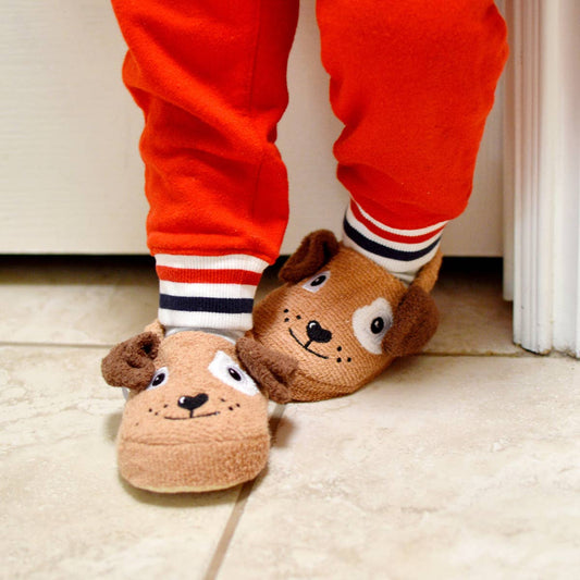 Yikes Twins - Puppy dog slippers for toddlers