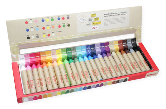 Kitpas - Kitpas Rice Bran Wax Art Crayons 24 Colors