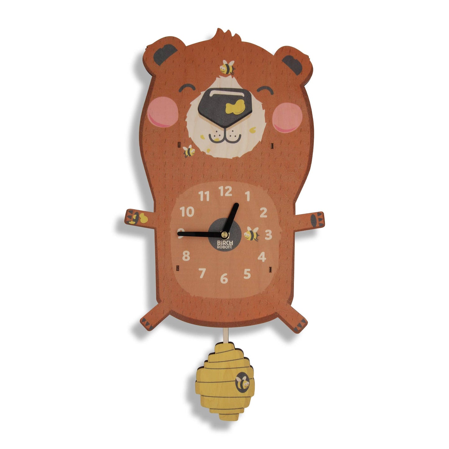 Birch Robot - Linus the Bear Pendulum Clock