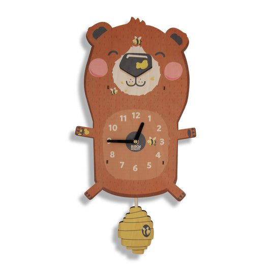 Birch Robot - Linus the Bear Pendulum Clock